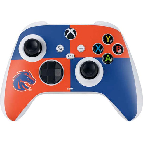 Boise State University Broncos Checkered Xbox Series S Controller Skin
